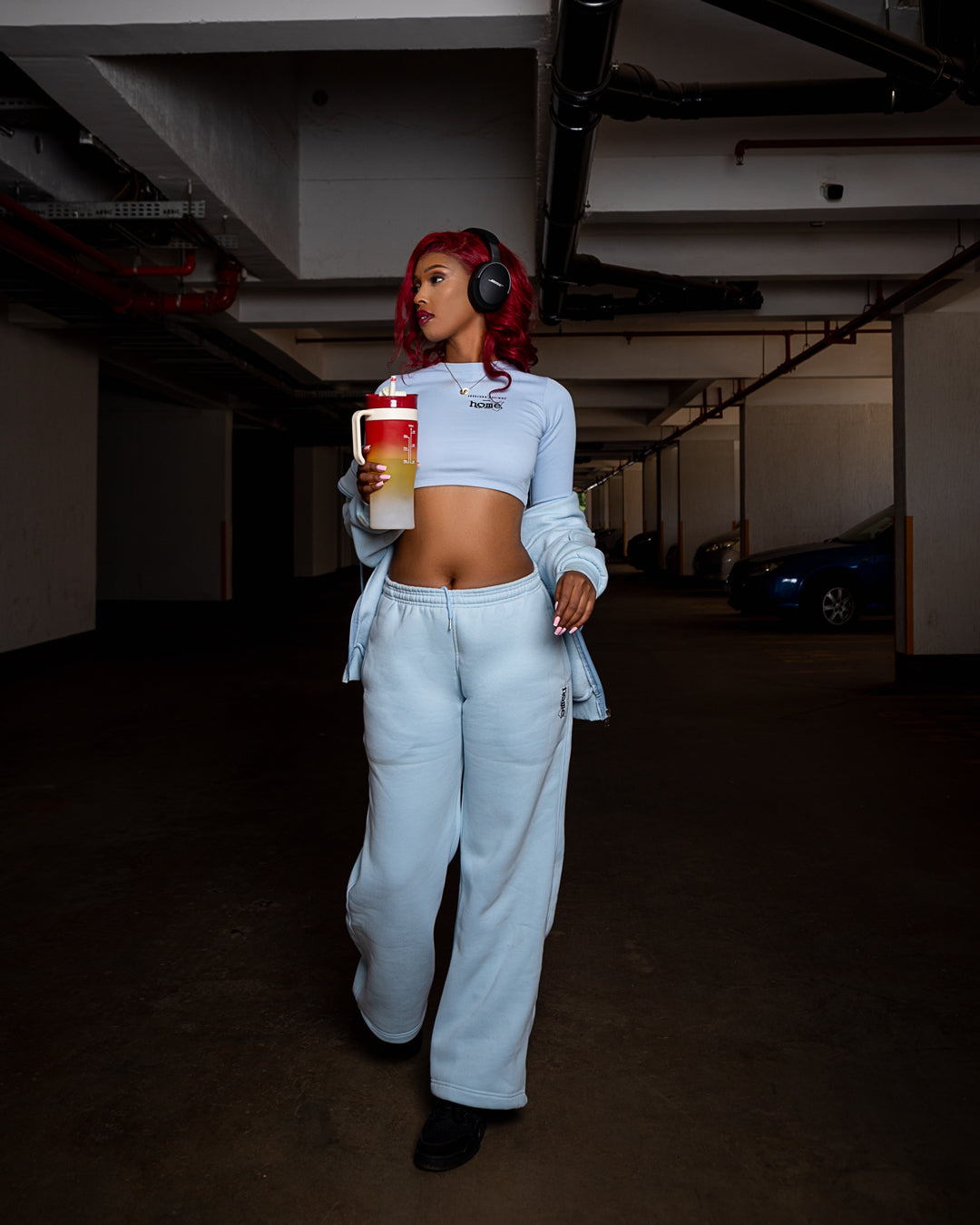 Women's Cosy Pants - Sky Blue (Heavy Fabric)