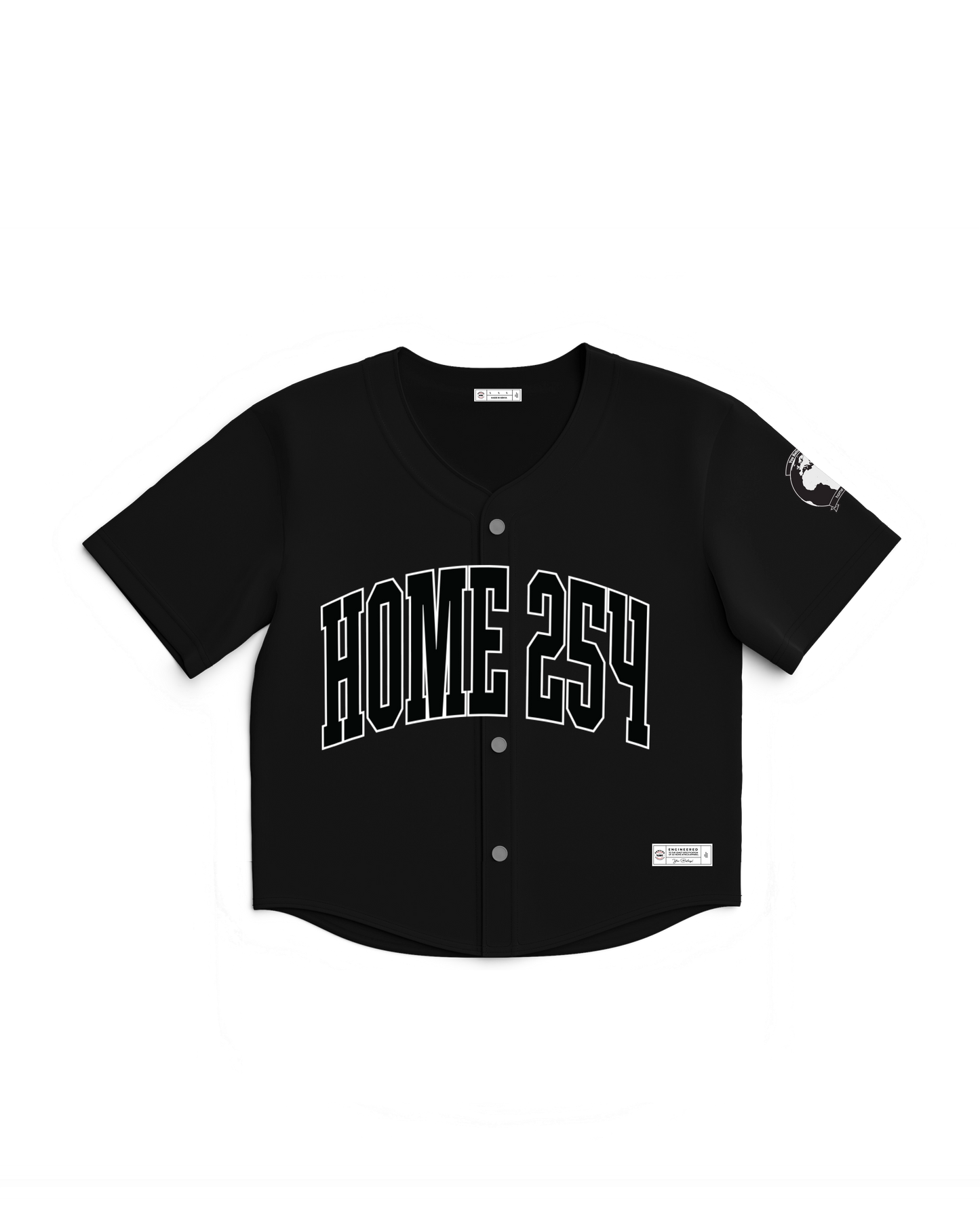 Casual Baseball Shirt - Black