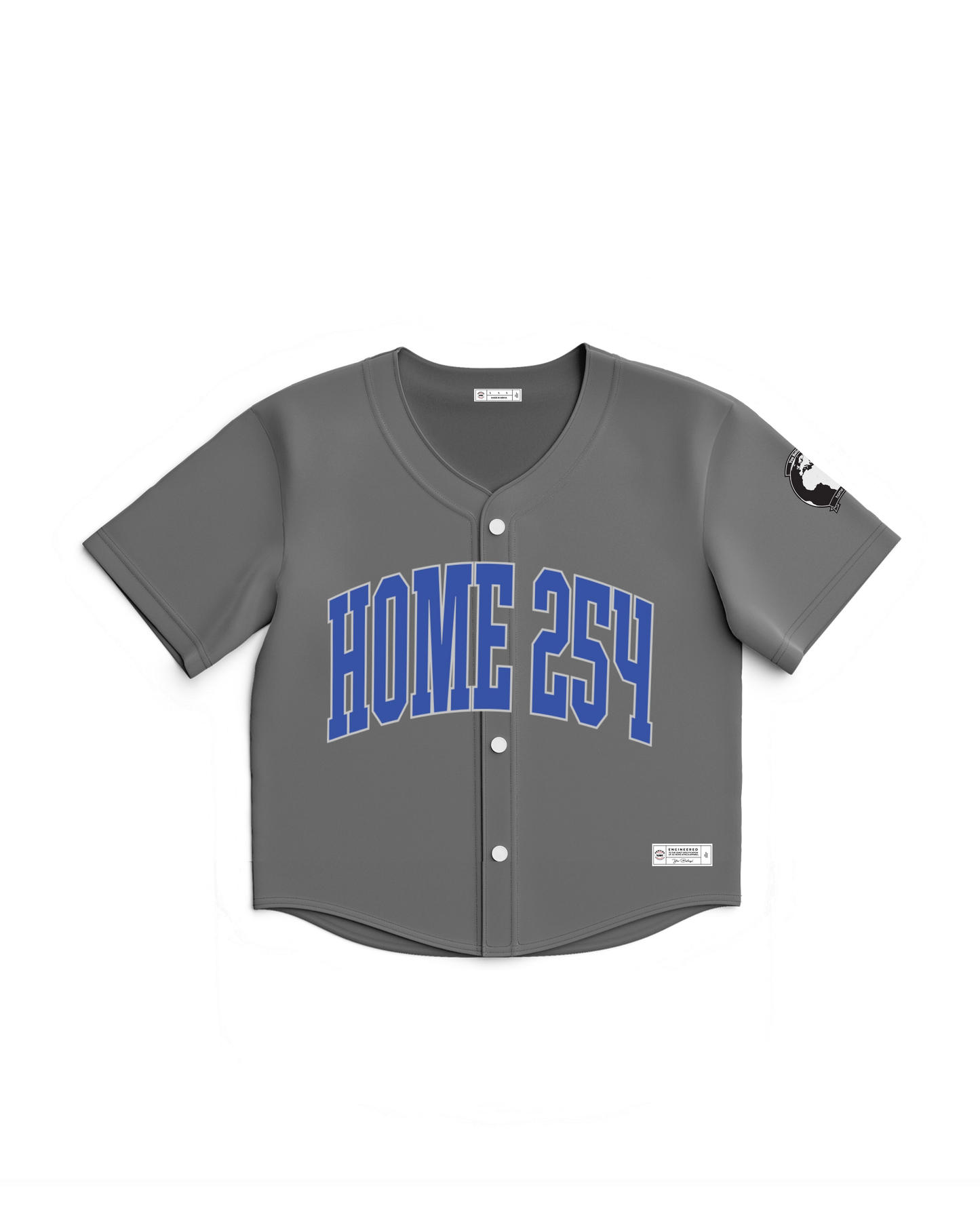 Casual Baseball Shirt - Dark Grey