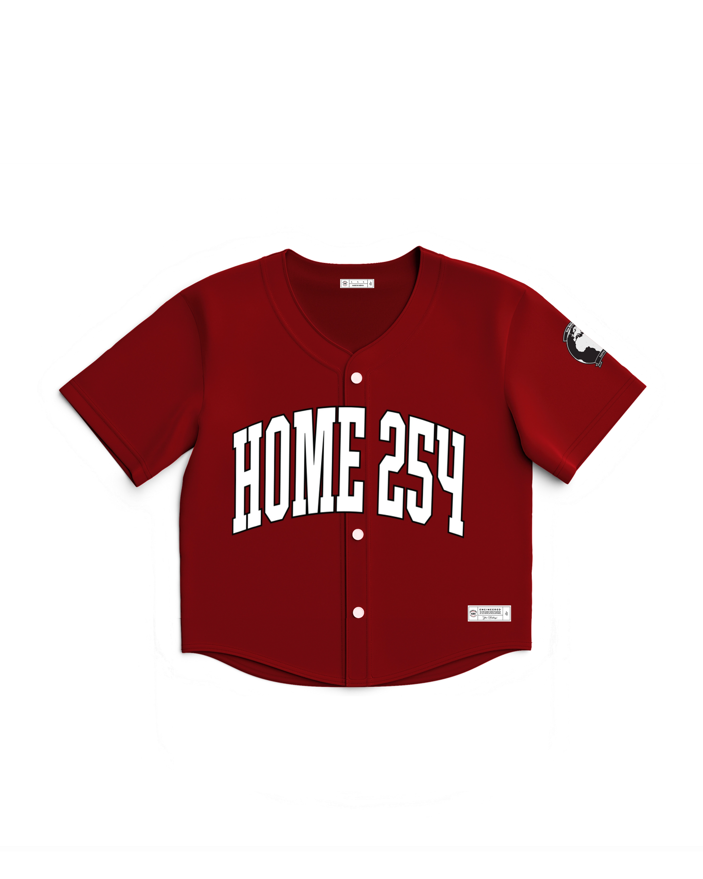 Casual Baseball Shirt - Maroon