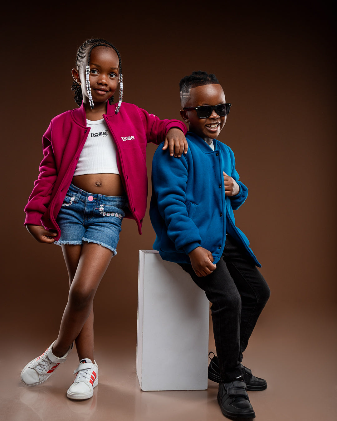 Plain Kids College Jacket