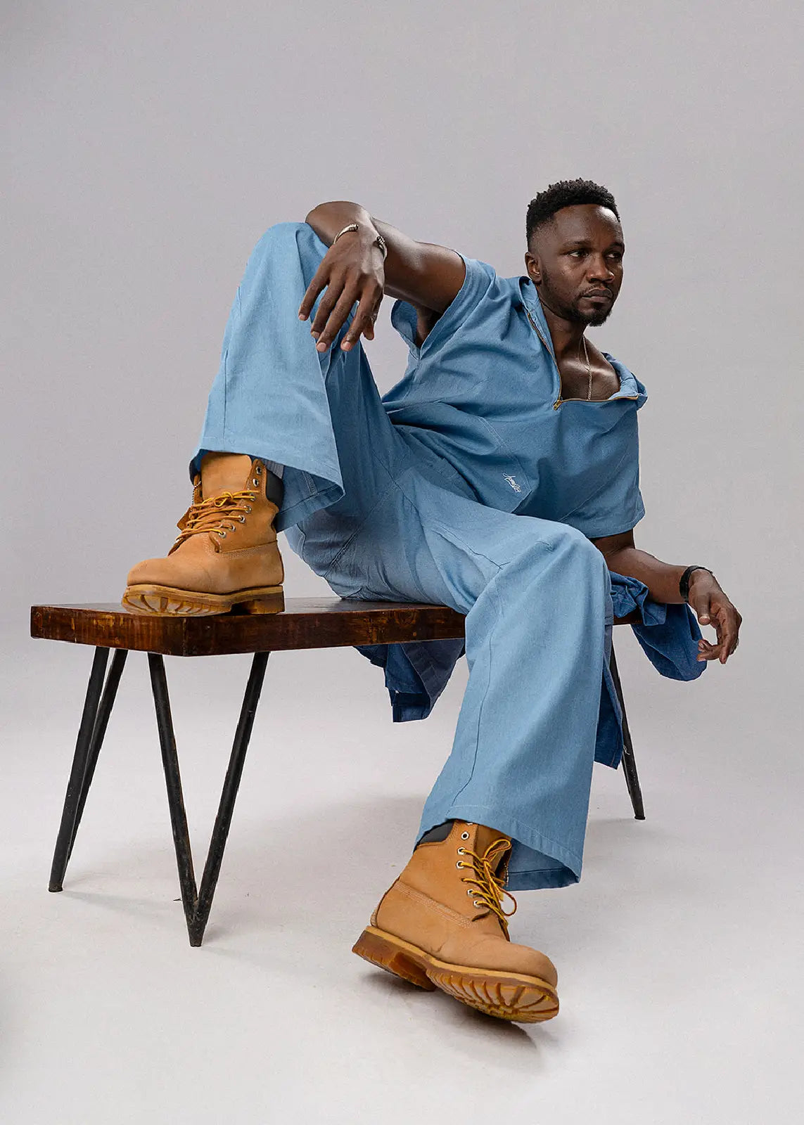 Aero Cargo Pants - Denim Air