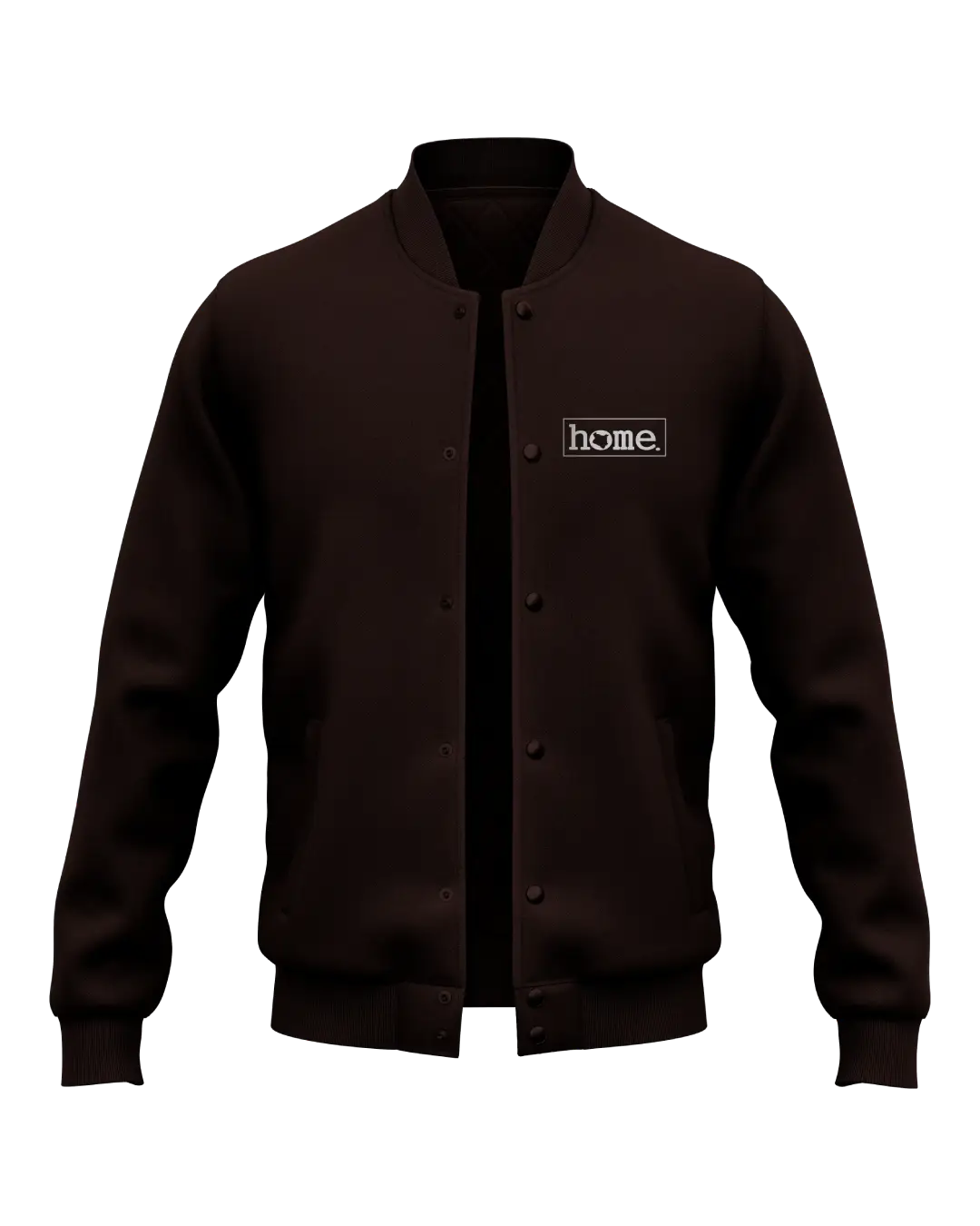 Cropped College Jacket - Hickory Brown
