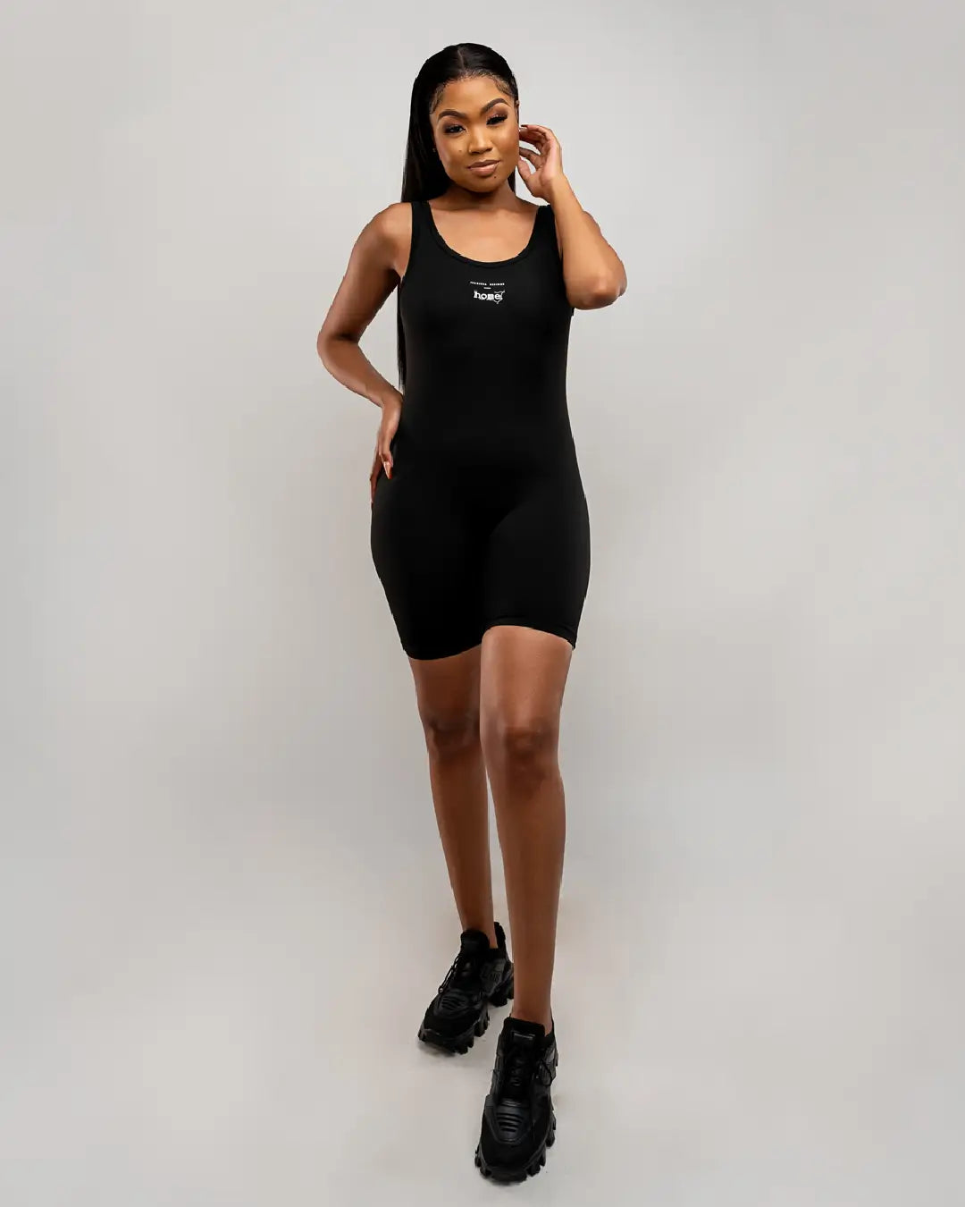 Baddie Romper - Black