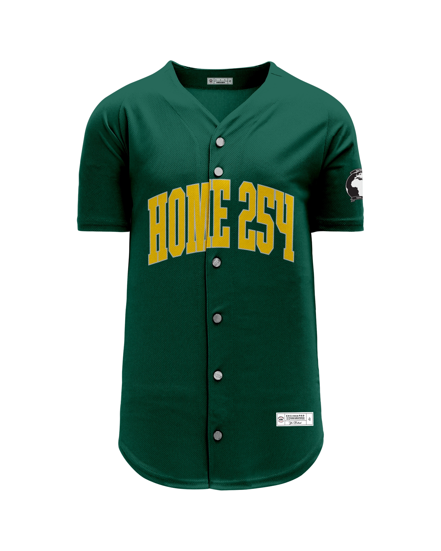 Casual Baseball Shirt - Rich Green
