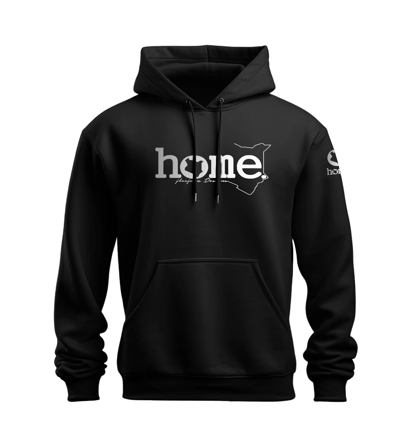 home_254 NUVETRA™ HOODIE WITH A SILVER CLASSIC WORDS PRINT