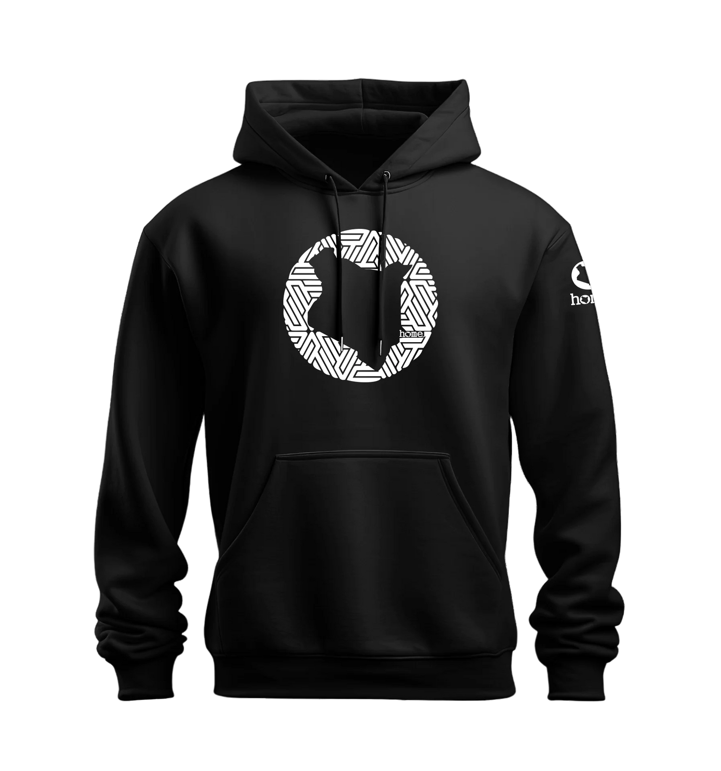 home_254 NUVETRA™ HOODIE WITH A WHITE MAP PRINT