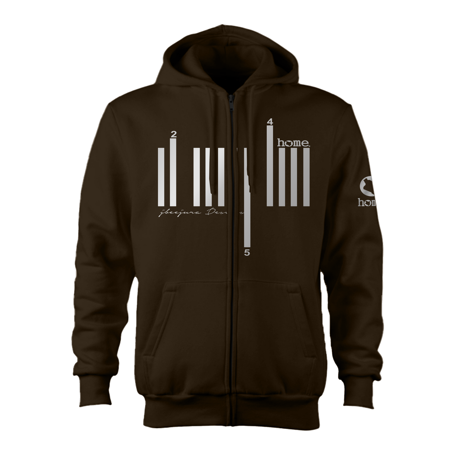 Zipped Hoodie - Hickory (Mid-Heavy Fabric)