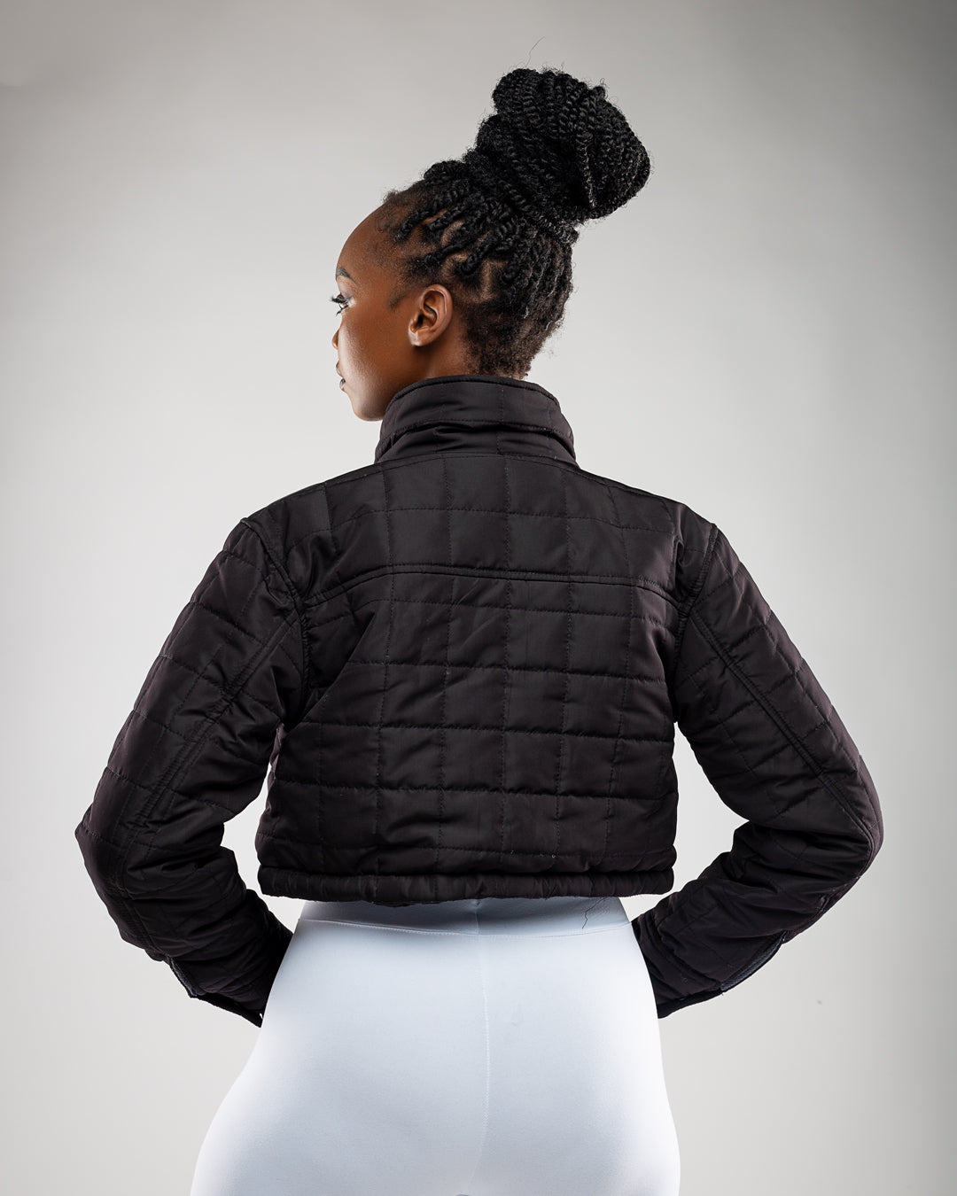 Cropped Luxe Jacket - Black