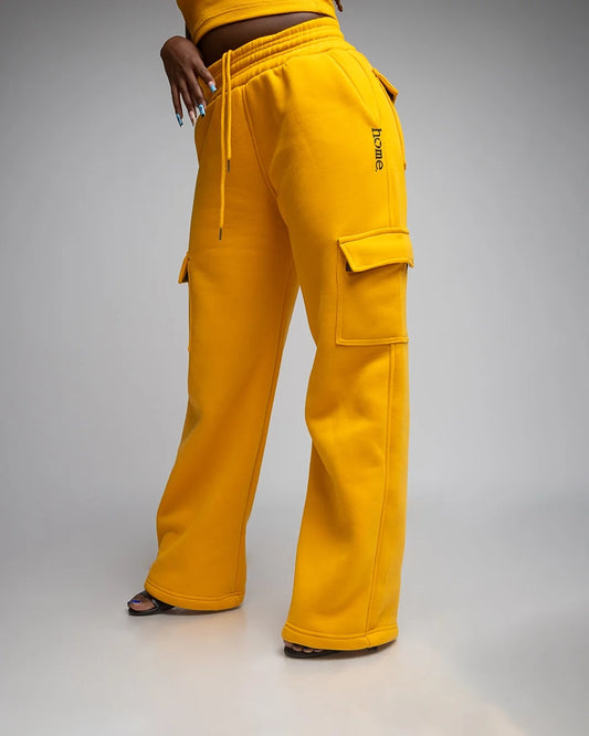 Kids Maven Pants - Mustard Yellow (Heavy Velvet Fabric)