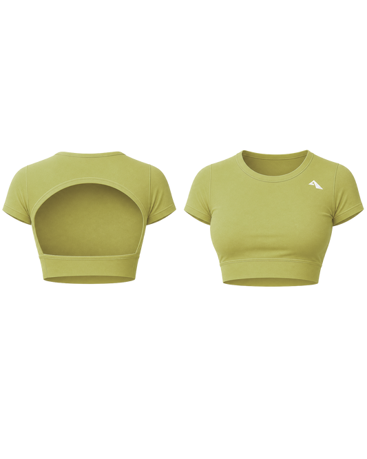 Backless Top - Canary Yellow
