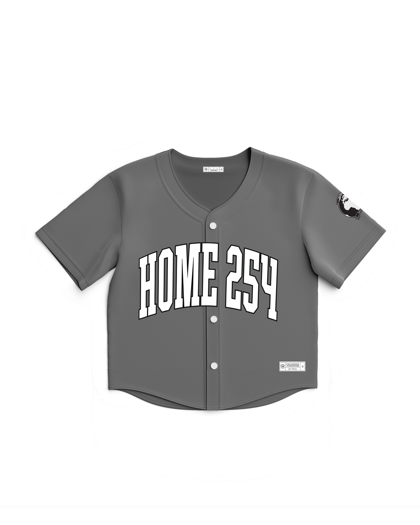 Casual Baseball Shirt - Dark Grey