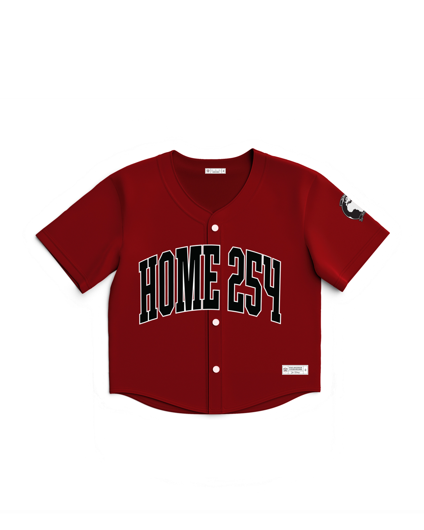 Casual Baseball Shirt - Maroon