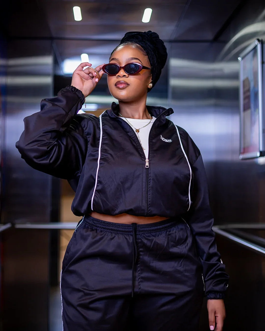 Haven Cropped Jacket Black