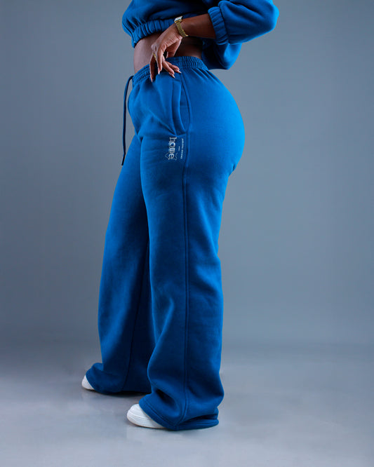 Womens Cosy Pants - Teal Blue (Heavy Fabric)