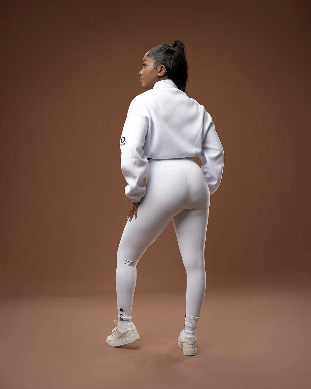 Cheeky Hi-Rise Leggings - White