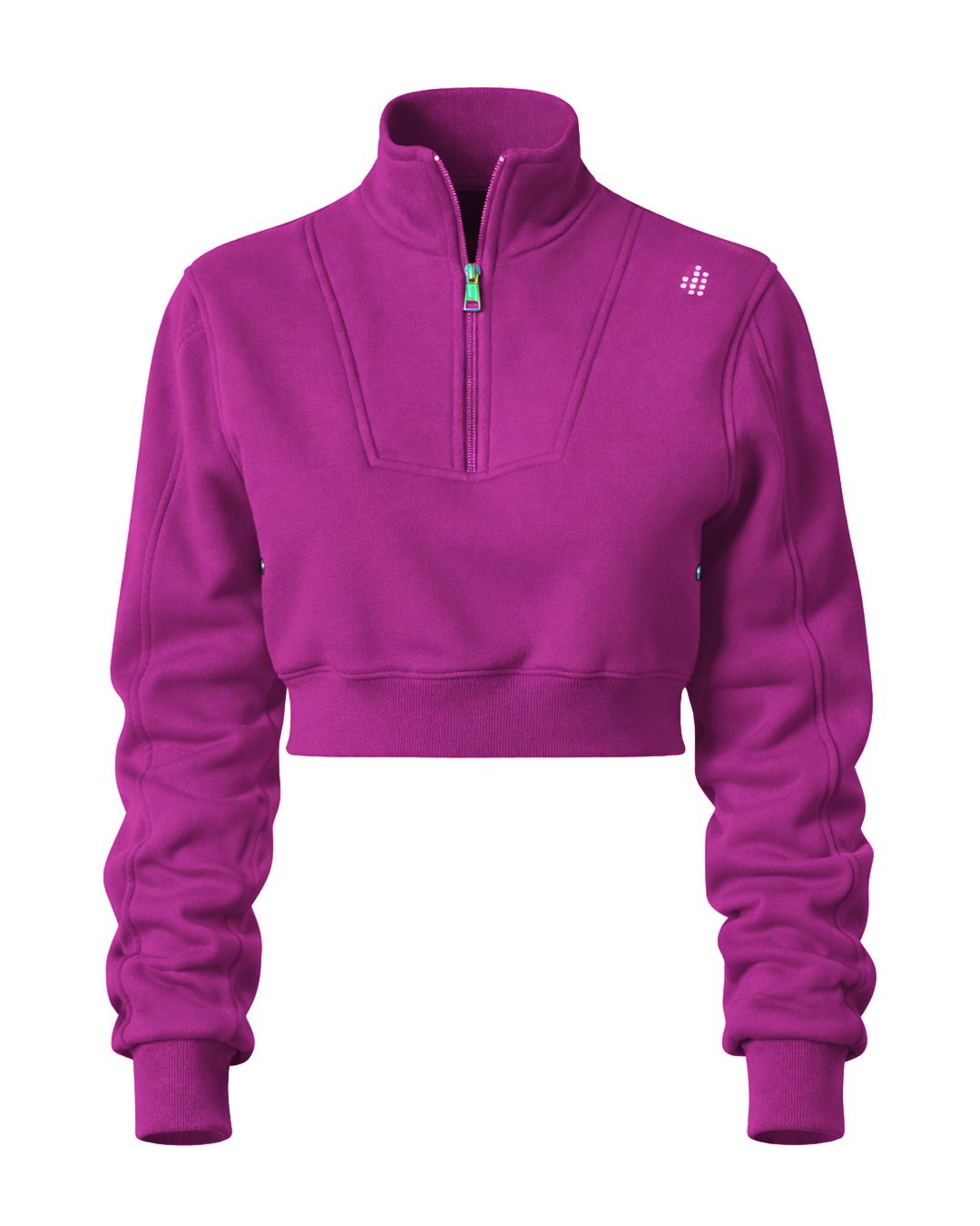 Cropped LÛME Quarter Zip Top - Nuvetra