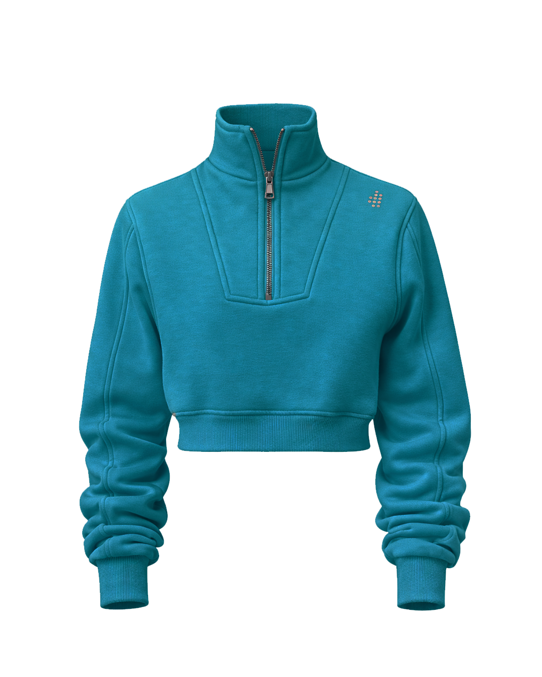 LÛME Quarter Zip Top (Cropped) (Made To Order)