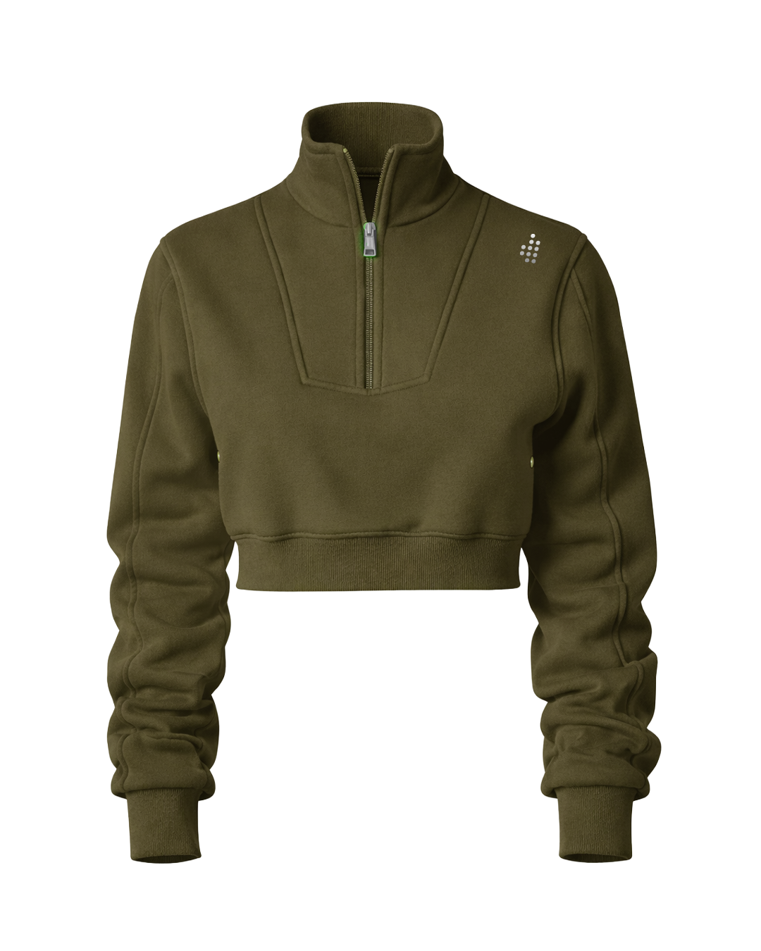 LÛME Quarter Zip Top (Cropped) (Made To Order)