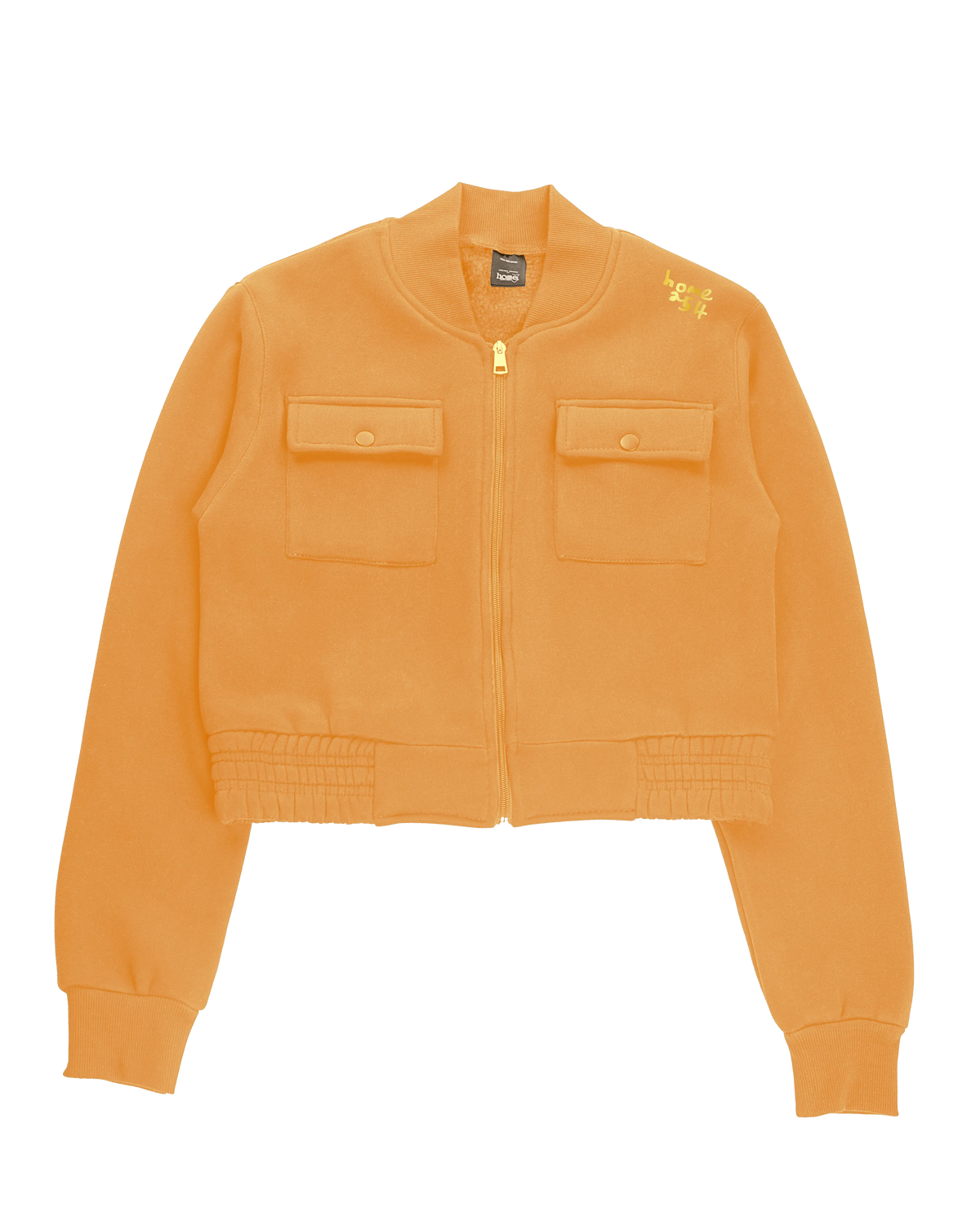 Cropped Kami Jacket - Mustard Yellow (Heavy Velvet Fabric)