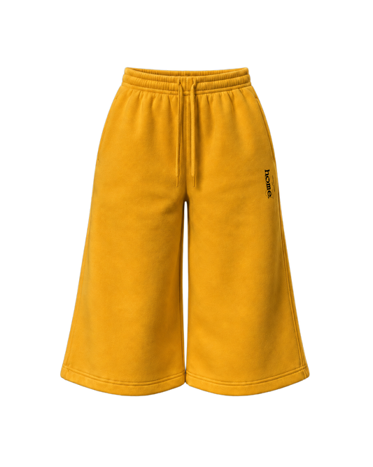 MUSTARD YELLOW JORTS (Heavy Velvet Fabric)