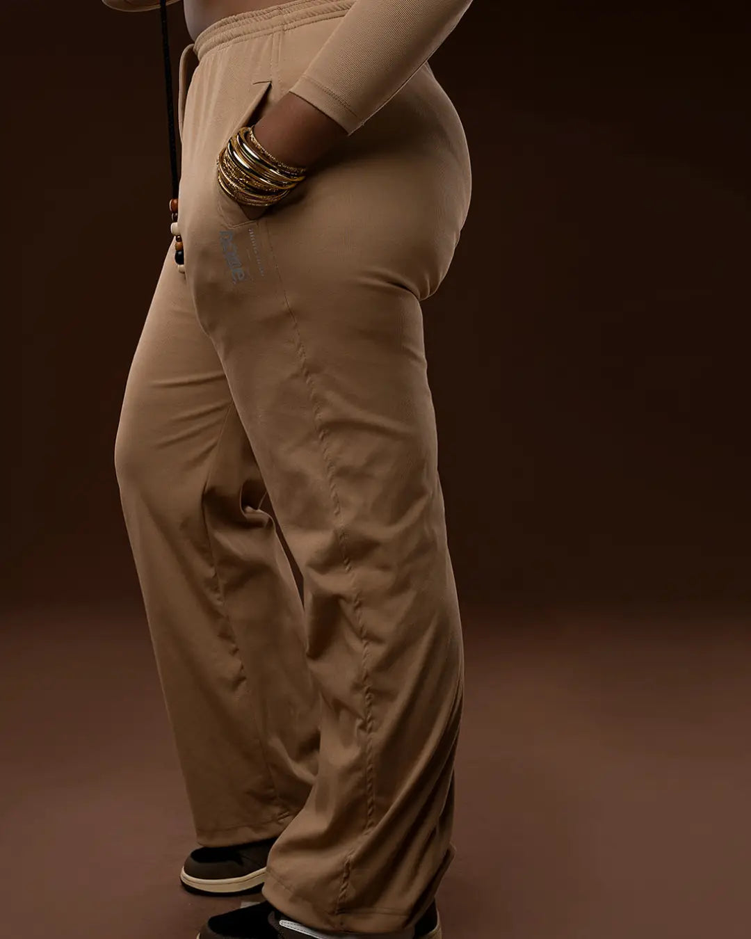 Plush Long Sleeve Top + Ribbed Cosy Pants Set – Tortilla