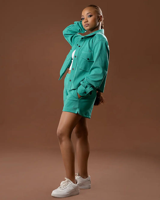 Cosy Shorts - Turquoise Green