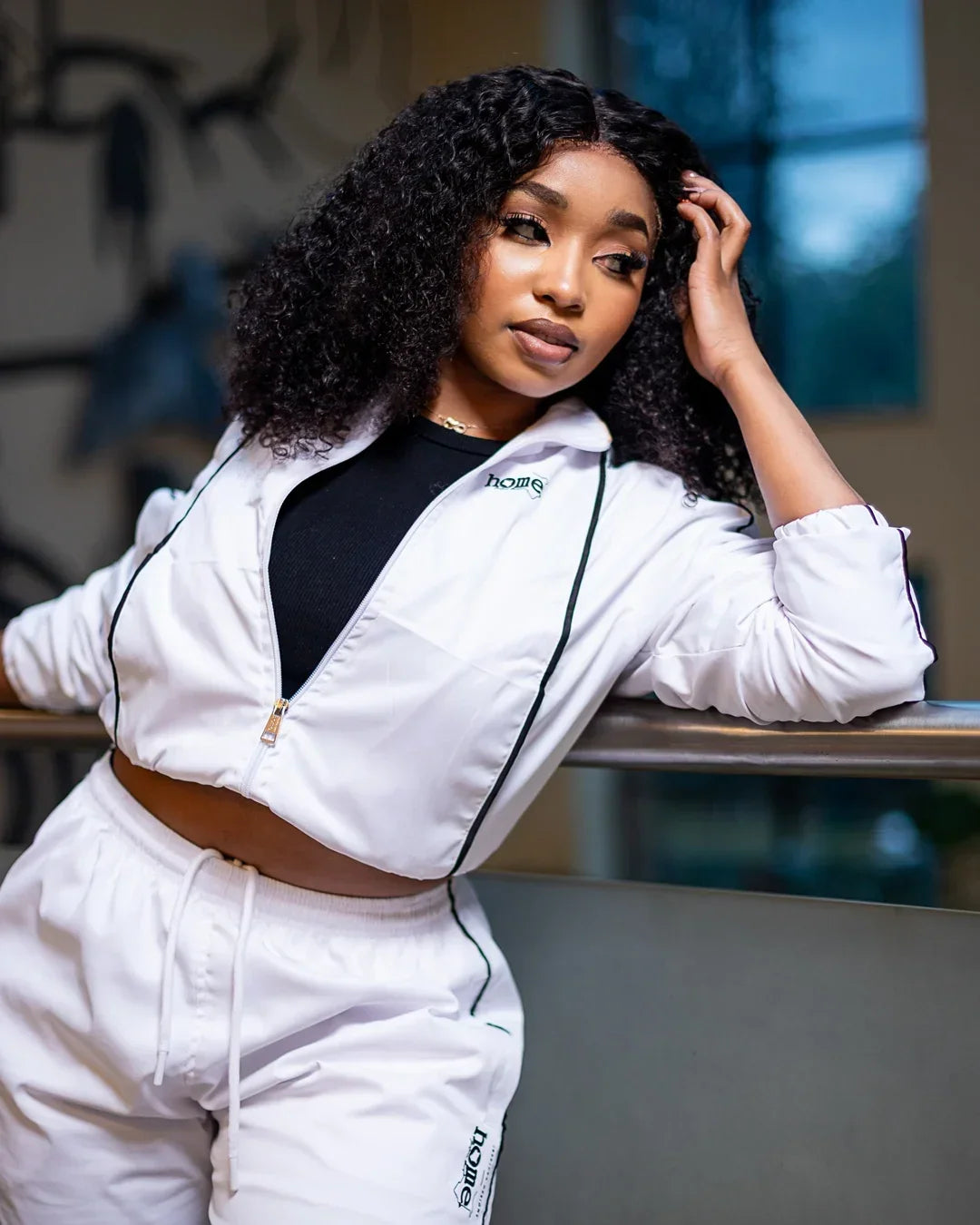 Haven Cropped Jacket White