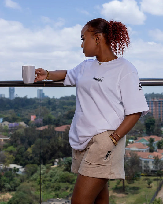 T-shirt - White (Tag Print)