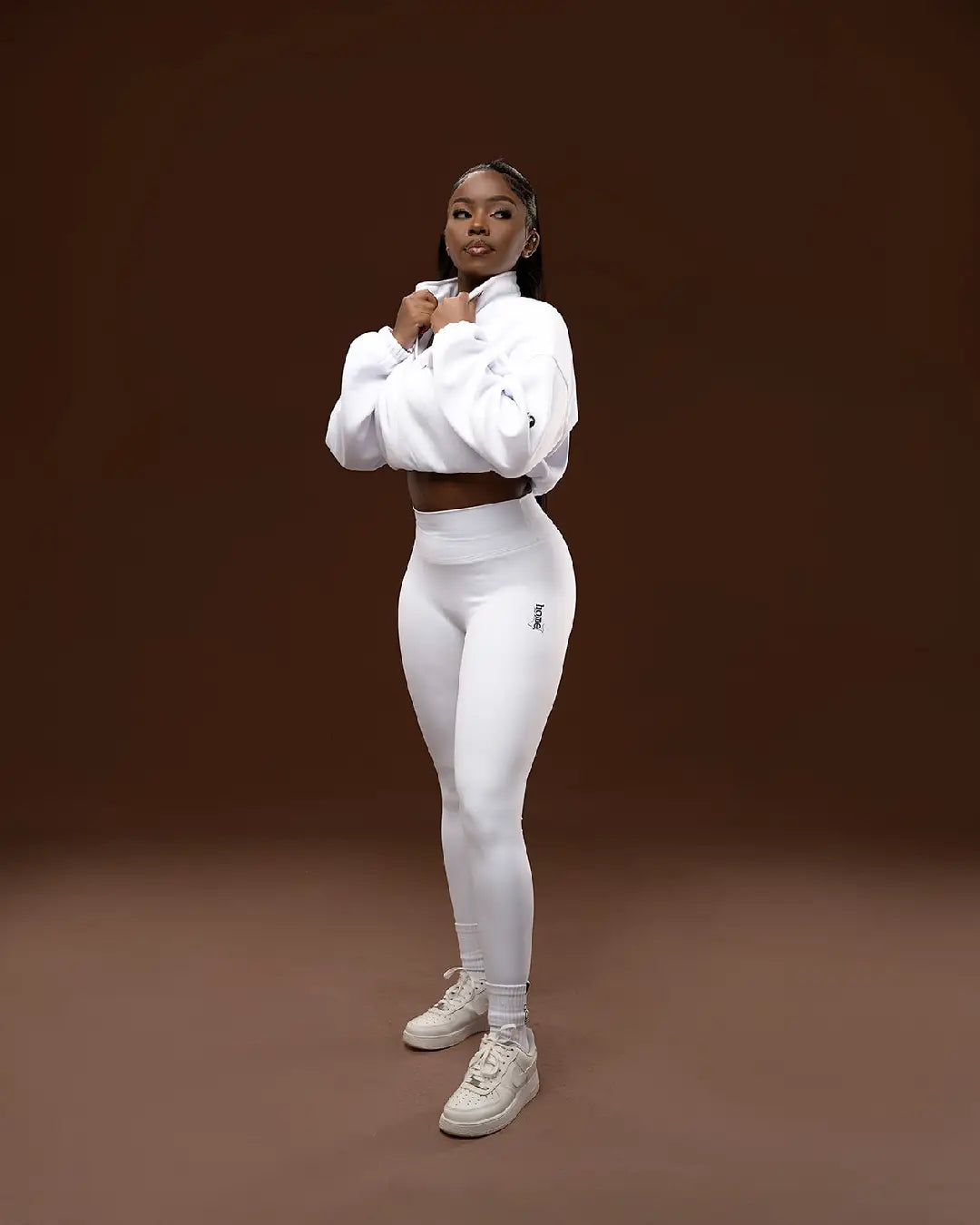 Cheeky Hi-Rise Leggings - White