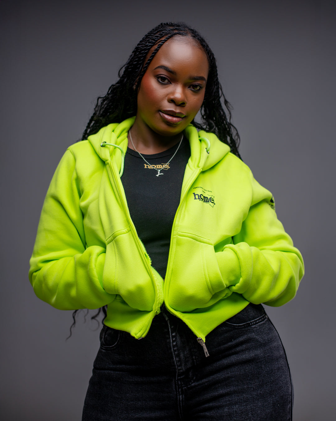 Cropped Zip Up Hoodie (Made to Order)