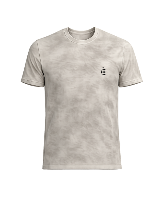 home_254 Acid Wash Tee in Creamy White