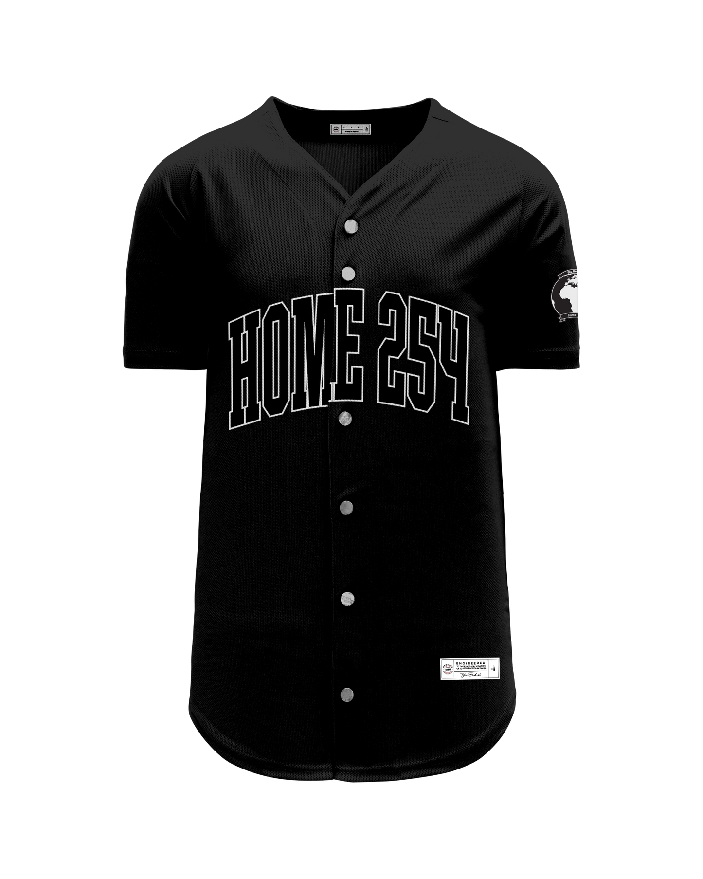 Casual Baseball Shirt - Black