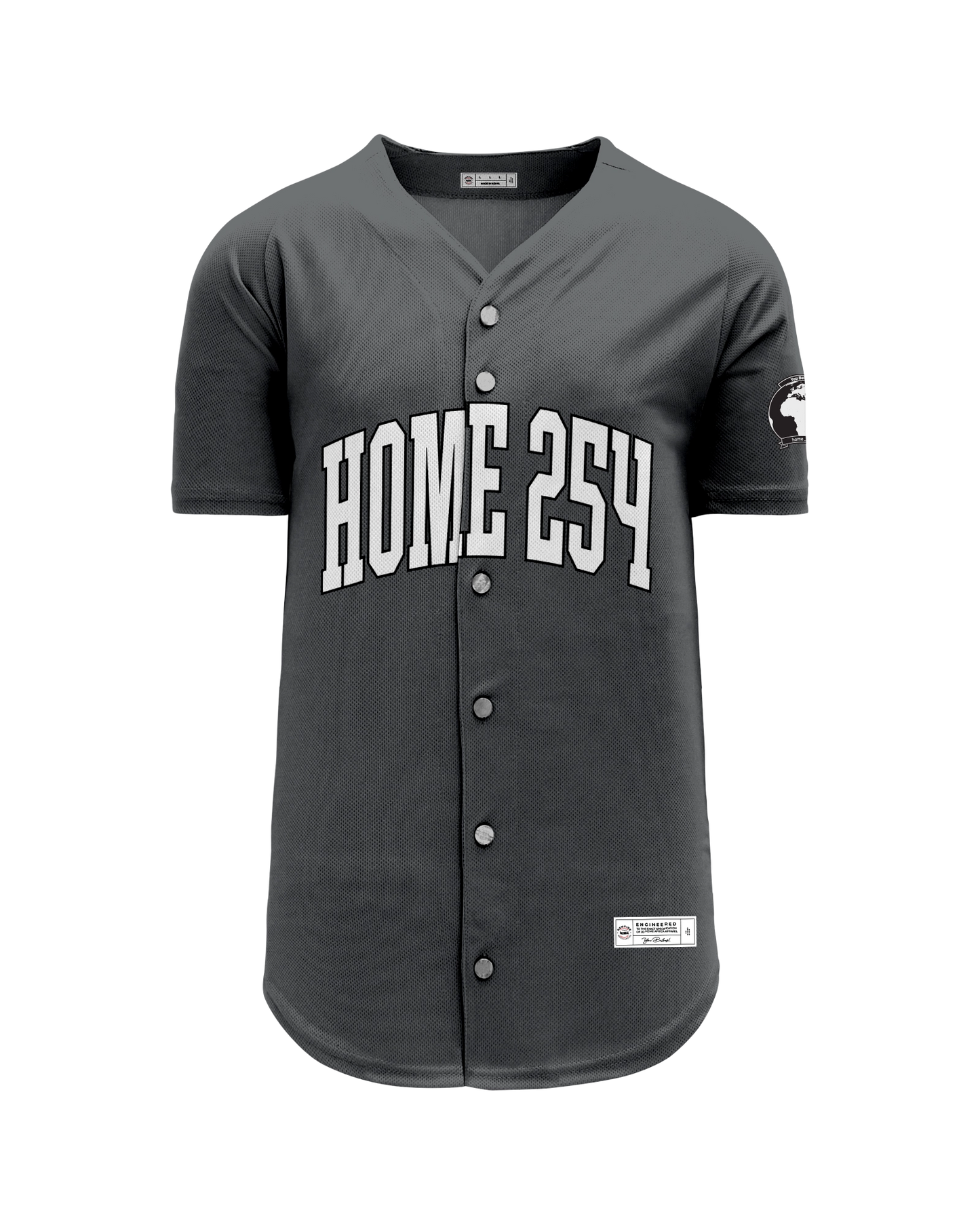 Casual Baseball Shirt - Dark Grey