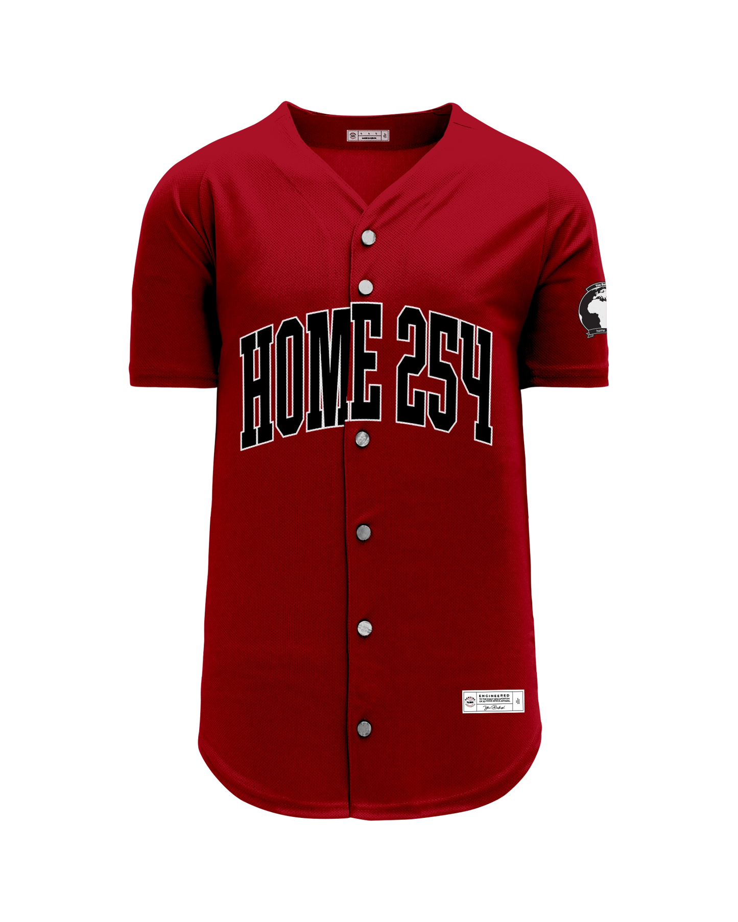 Casual Baseball Shirt - Maroon