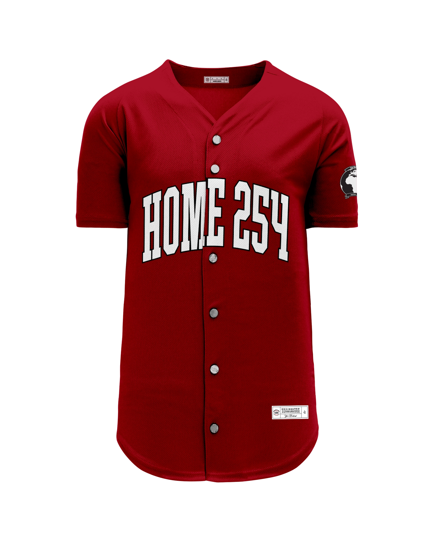Casual Baseball Shirt - Maroon