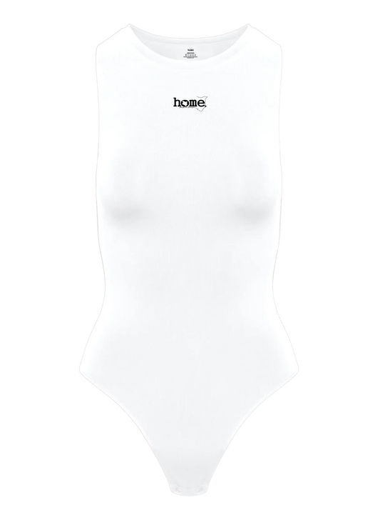 Sleeveless Bodysuit - White (Short sleeve)