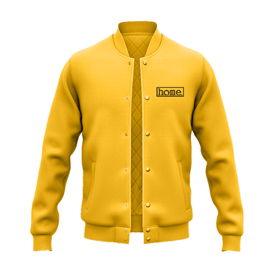 College Jacket - Mustard Yellow (Heavy Velvet Fabric)