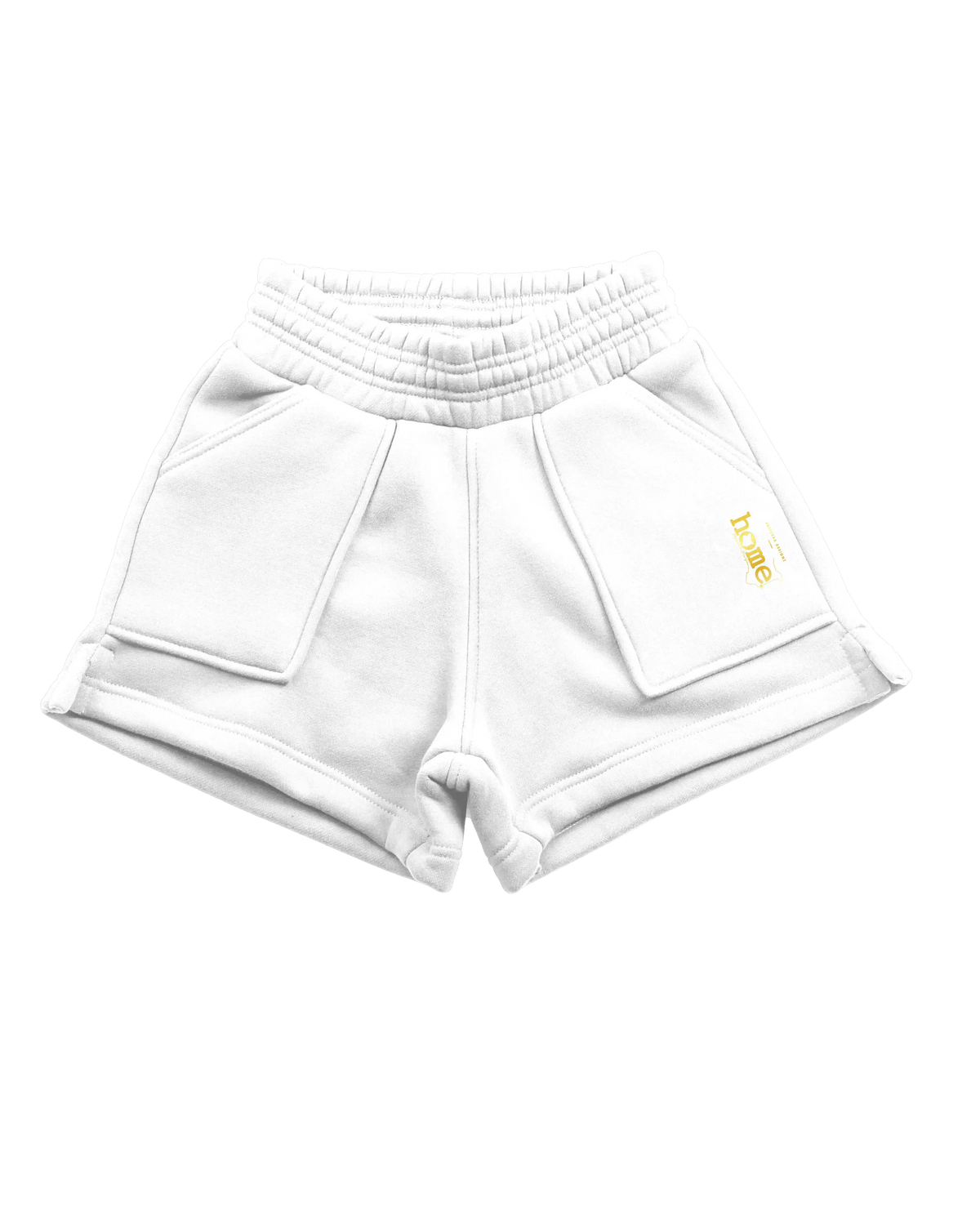 Cora Shorts - White (Heavy Velvet Fabric)
