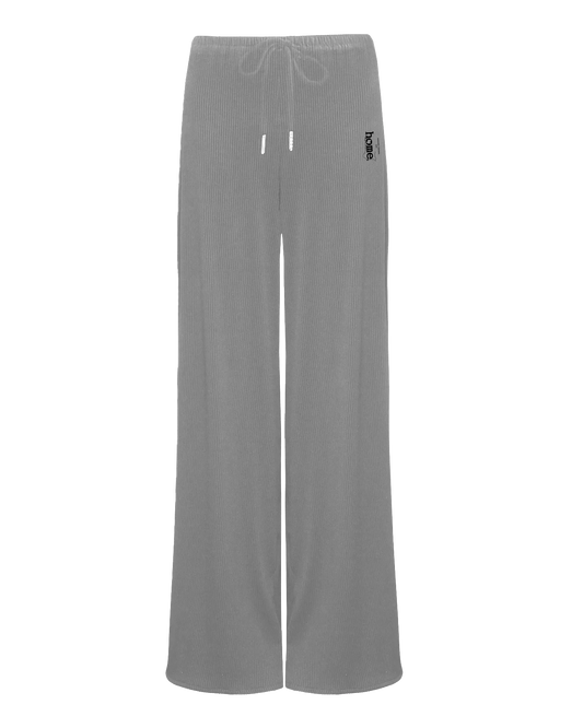 Womens Ribbed Cosy Pants - Granite