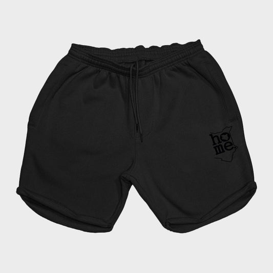 Men's Long Shorts - Black (Heavy Velvet Fabric)