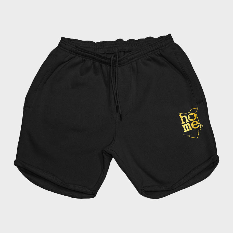 Men's Long Shorts - Black (Heavy Velvet Fabric)