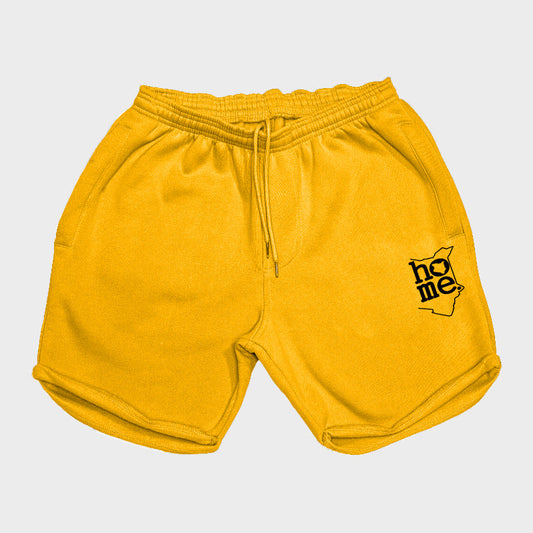 Men's Long Shorts - Mustard Yellow  (Heavy Velvet Fabric)