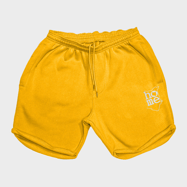 Men's Long Shorts - Mustard Yellow  (Heavy Velvet Fabric)