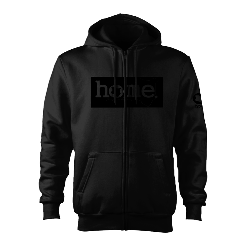 Kids Zip-Up Hoodie  - Black (Heavy Velvet Fabric)