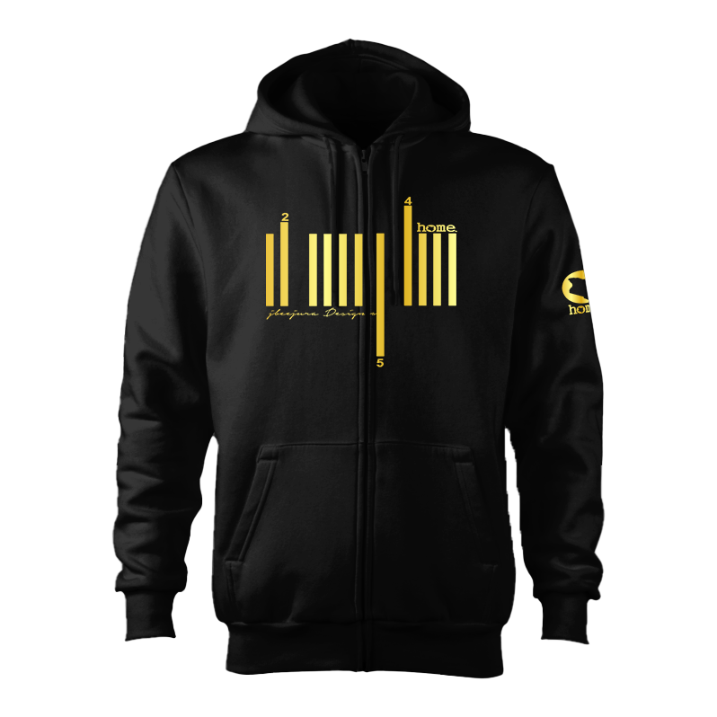 Kids Zip-Up Hoodie  - Black (Heavy Velvet Fabric)