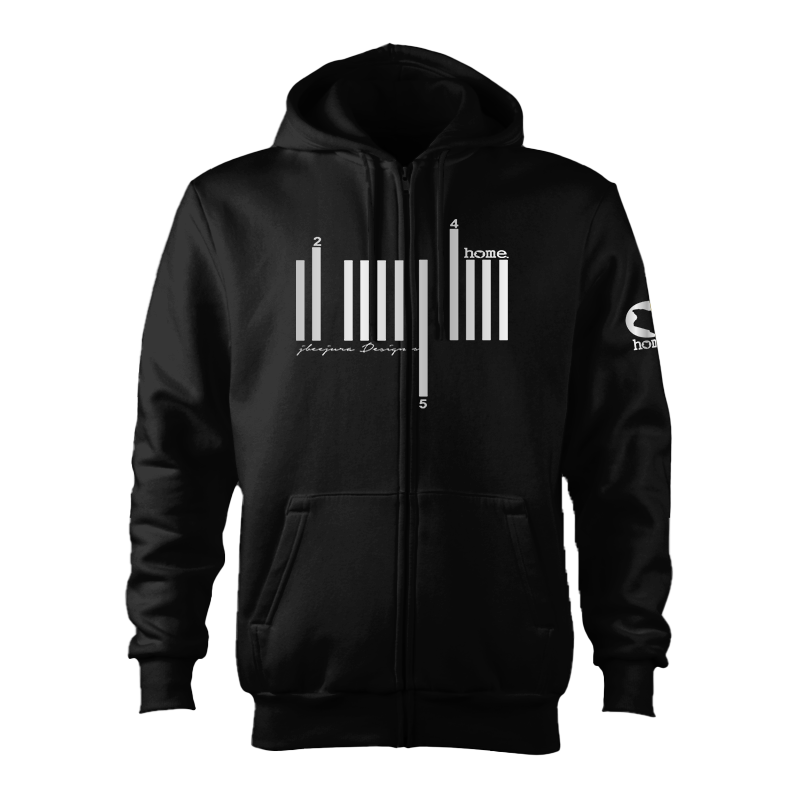 Kids Zip-Up Hoodie  - Black (Heavy Velvet Fabric)