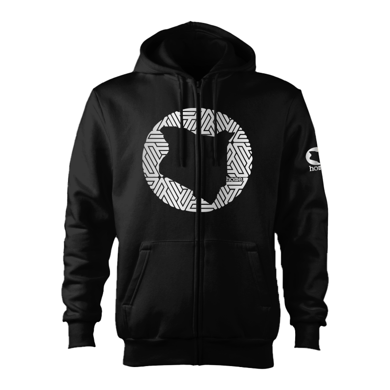 Kids Zip-Up Hoodie  - Black (Heavy Velvet Fabric)