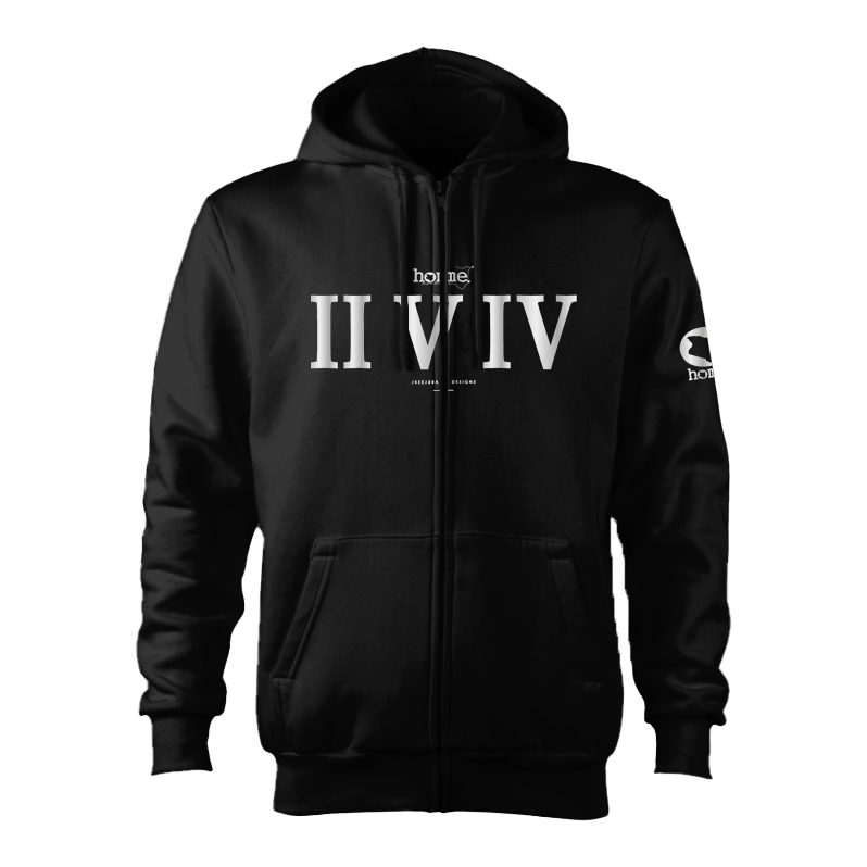 Kids Zip-Up Hoodie  - Black (Heavy Velvet Fabric)
