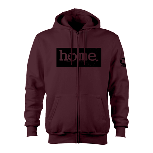 Kids Zip-Up Hoodie  - Maroon (Nuvetra Fabric)